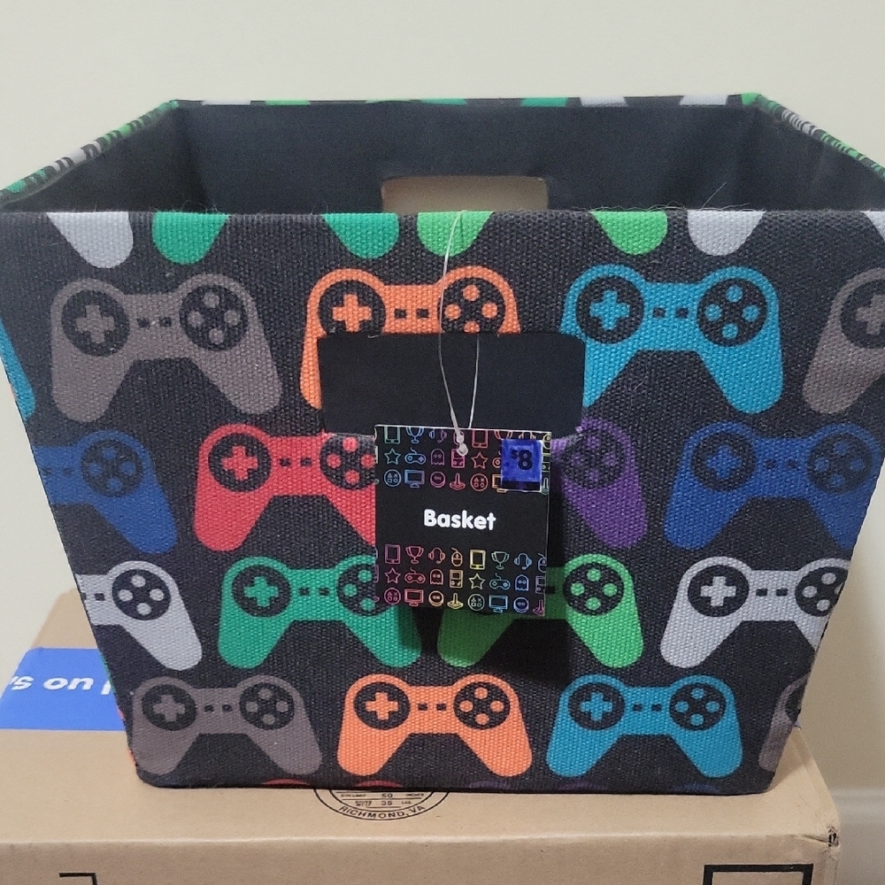 Colorful Game Controller Storage Bin - Picture 3 of 5